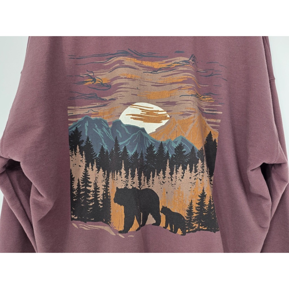 Maurices Crew Neck Sweatshirt "Adventure Is Out There" Bears  Mountains XXL